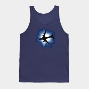 Boeing 747 - Jumbo Jet Passenger Airliner — Sun Glare Tank Top